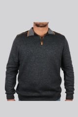Daniel Bessi Slim Fit Muline Selanik Boğazlı Sweatshirt 209-14-24