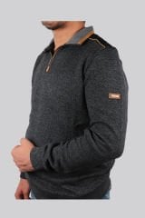 Daniel Bessi Slim Fit Muline Selanik Boğazlı Sweatshirt 209-14-24