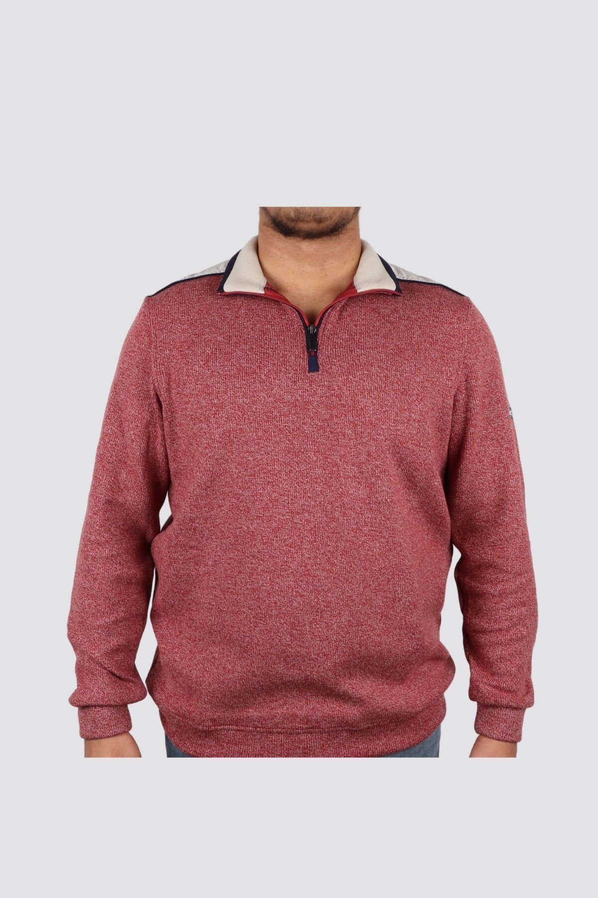 Daniel Bessi Slim Fit Muline Selanik Boğazlı Sweatshirt 209-11-24