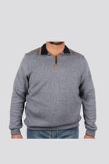 Daniel Bessi Slim Fit Muline Selanik Boğazlı Sweatshirt 209-12-24