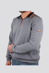 Daniel Bessi Slim Fit Muline Selanik Boğazlı Sweatshirt 209-12-24