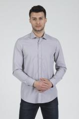 Slim Fit Uzun Kollu Erkek Gömlek 360-DB02 BEYAZ - S