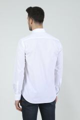 Slim Fit Uzun Kollu Erkek Gömlek 360-DB02 BEYAZ - S