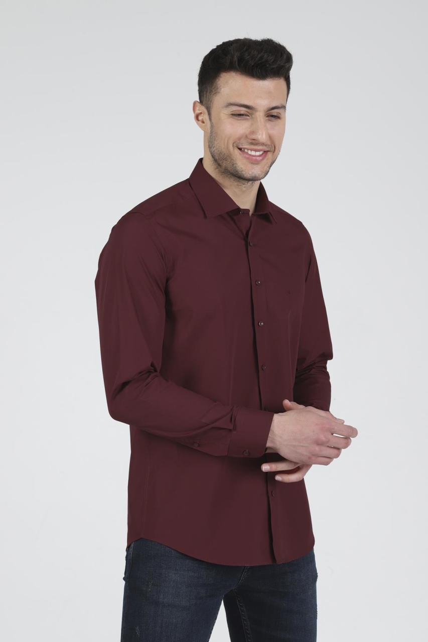 Slim Fit Uzun Kollu Erkek Gömlek 360-DB09