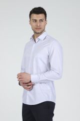 Klasik Kesim Uzun Kollu Erkek Gömlek 520-DB02 GRİ - S