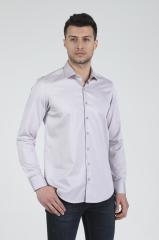 Slim Fit Uzun Kollu Erkek Gömlek 585-DB02 BEYAZ - L