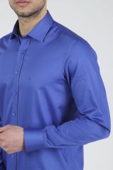 Slim Fit Uzun Kollu Erkek Gömlek 585-DB39 SAKS - S